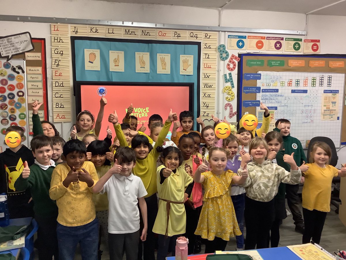Today Class 6 marked the beginning of #ChildrensMentalHealthWeek by wearing yellow and discussing why it’s so important to talk about our feelings. We know that our voices matter! 💛📣#sjsbmh @Place2Be @StJosephStBede
