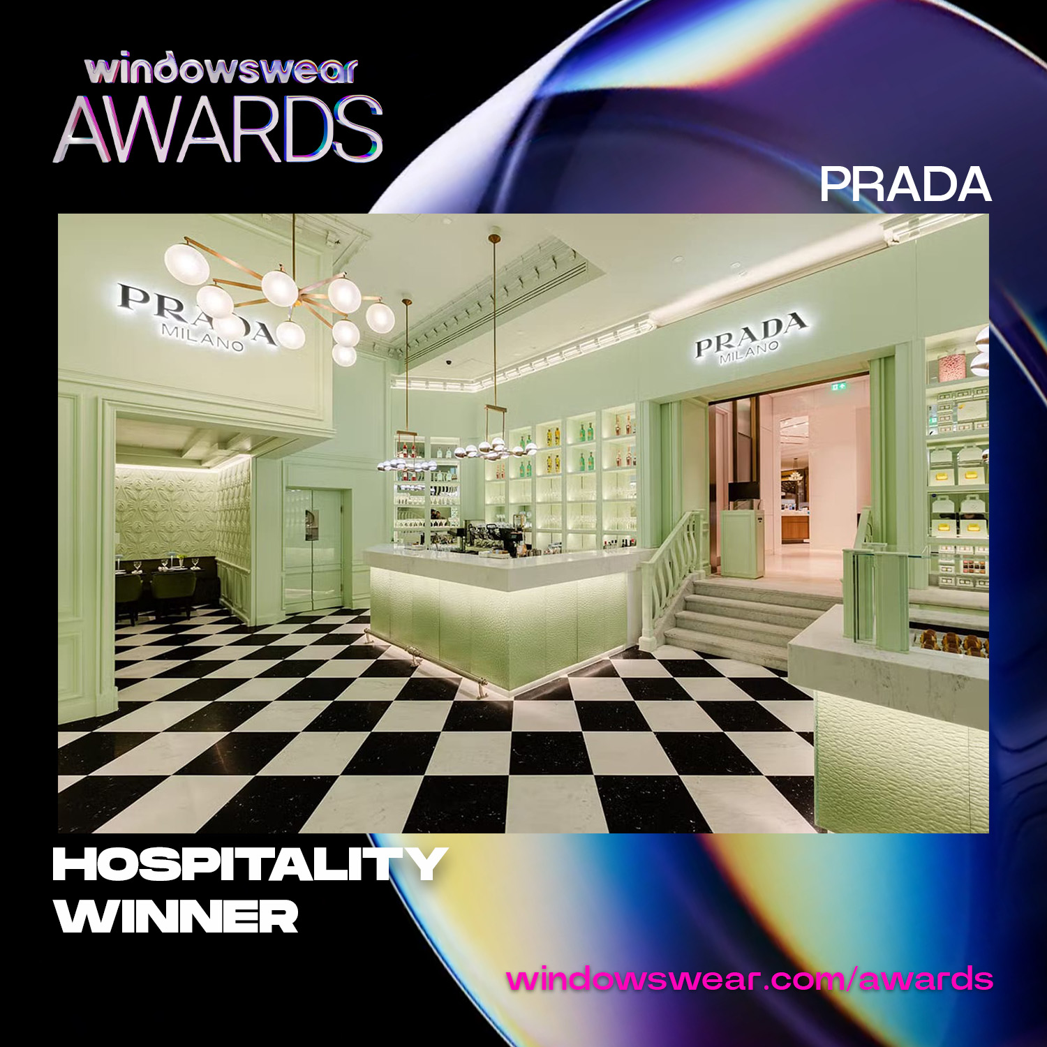 WindowsWear on X: Congratulations @Prada for winning Hospitality