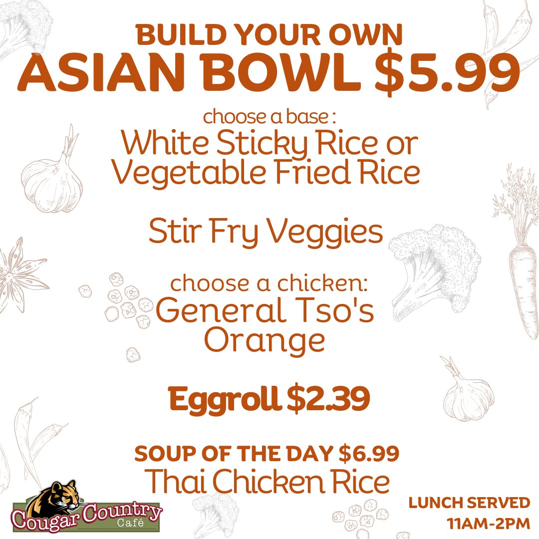 Today's lunch special! See you soon!