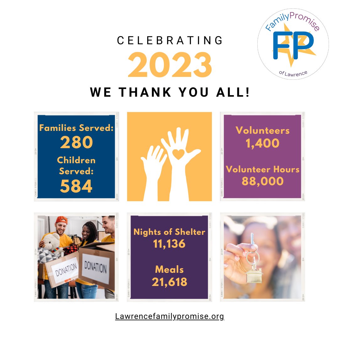 LawrenceFP's tweet photo. 🌟 Every like, share, and donation made a difference, reminding us that when we come together as a community, we have the power to create lasting change. Thank you for being a beacon of hope and light in the lives of those we serve. 💫 #FamilyPromise #Gratitude#CommunityStrong https://t.co/mApc9QvT8w