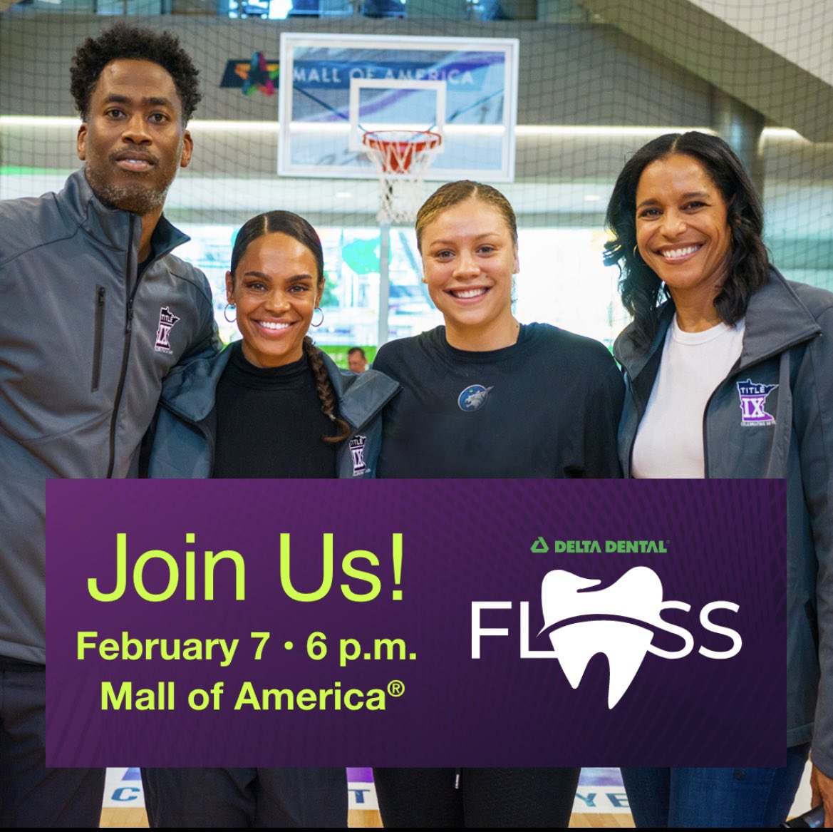 Join me at the Minnesota Sports and Events at @mallofamerica for National Girls and Women in Sports Day! “If You See Her, You Can Be Her.”