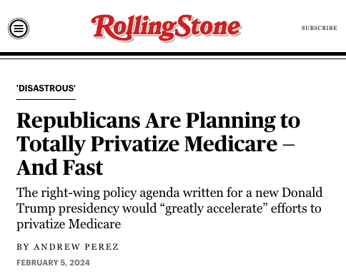 Making #MedicareDisadvantage the default enrollment option for seniors would be “a clear handout to the private insurance industry.”