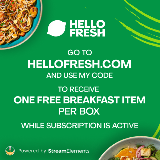 Today's stream is #sponsored by <a href="/HelloFresh/">HelloFresh US</a>. I’ll be showing you guys the delicious meals I ordered!  Subscribe to HelloFresh and use my code to receive one free breakfast item per box while subscription is active.

strms.net/hellofresh_let…