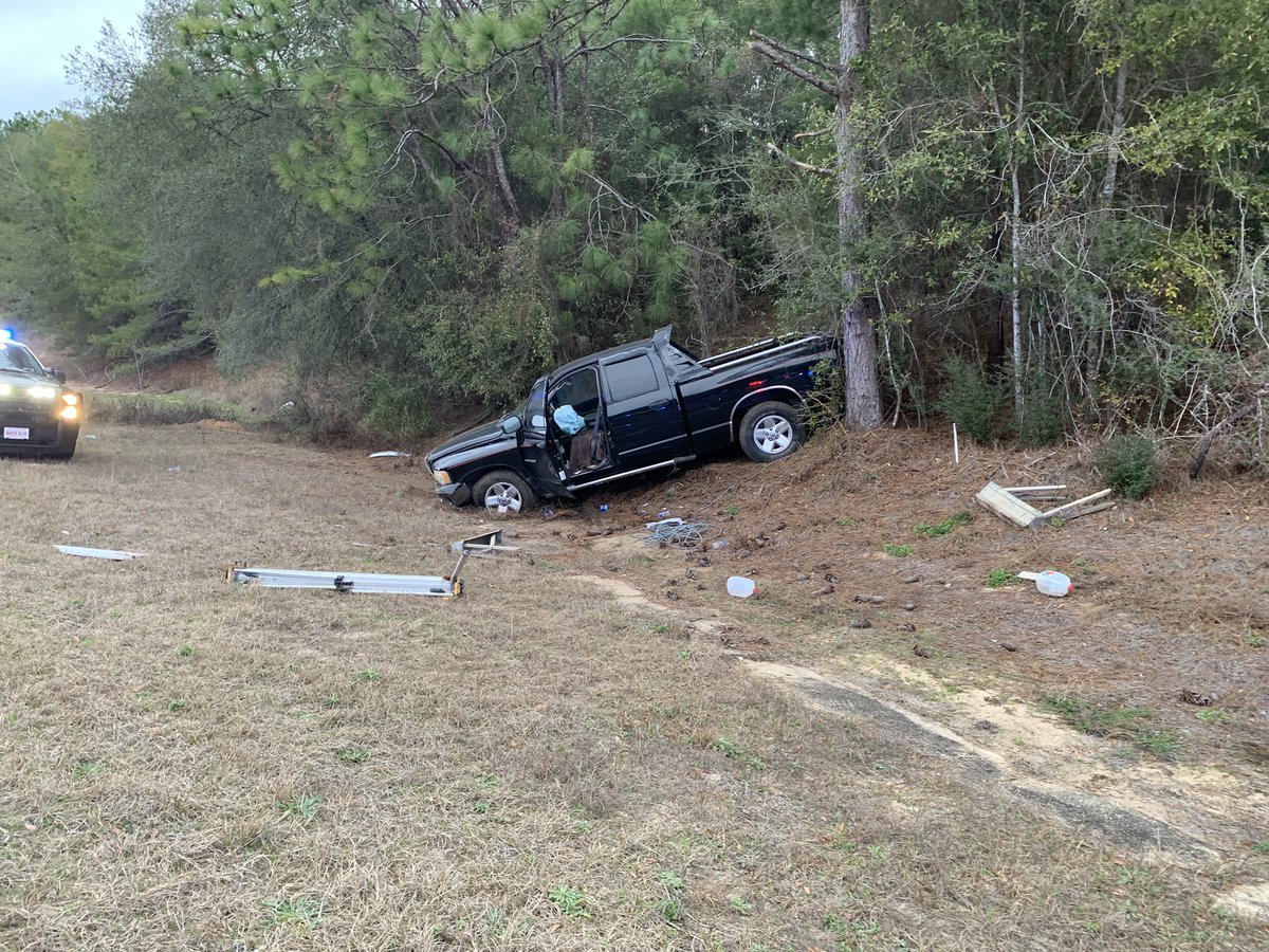 OCSOALERTS's tweet photo. What teamwork! The OCSO assisted FHP and @SRCSheriff in trying to capture a fleeing driver reportedly in a stolen truck.  The man fled on foot after his truck was stopped around mile marker 49 on #Interstate10 by the FHP.  He was then apprehended by a SRSO #K9! https://t.co/fOcFN3WrUI