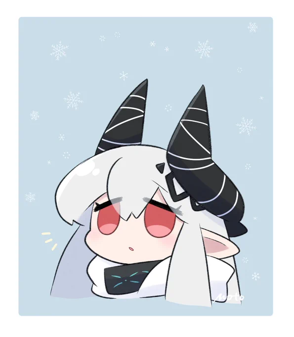 今日も外は雪景色です 