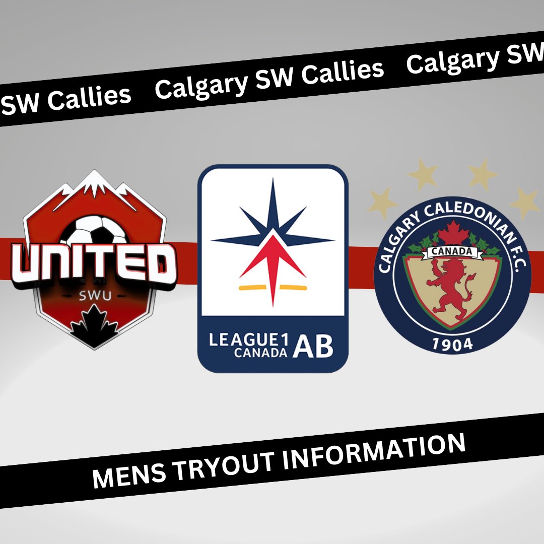 SOCCER TRYOUTS League One Alberta &amp;
Alberta Major Soccer League
Calgary SW Callies Mens
Friday, February 23rd, 2024
9am - 11am
Males born in 2007 and older
Calgary West Soccer Centre (11014 Bearspaw
Dam Rd NW)
Register here: cswusoccer.powerupsports.com