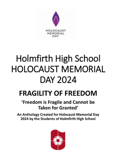 Incredibly insightful, mature & thoughtful @HHS_Reading writing of this #HMD2024 anthology, in part inspired by participation in #HtFMeUs & reflecting upon the Fragility of Freedom. The depth of thinking & empathy reveals our young people have both voice & talent for writing.