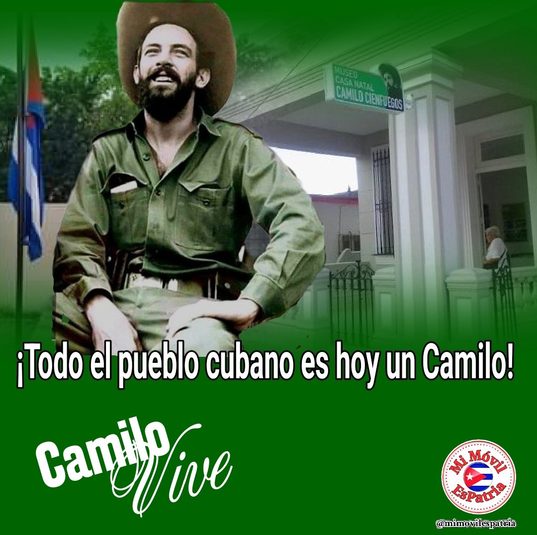 'Y que no piensen los enemigos de la Revolución que nos vamos a detener' #CamiloVive #MiMóvilEsPatria