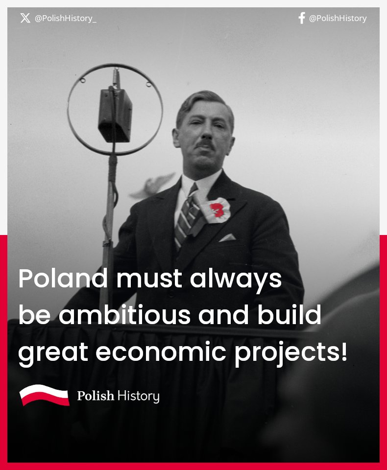📈🇵🇱 Poland must be ambitious and build great economic projects! Politicians of the Second Republic also knew this. 

Exactly 87 years ago, at the request of Deputy PM and Treasury Minister E. Kwiatkowski, the Sejm adopted a plan to build the Central Industrial District (COP).