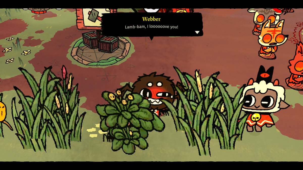 DannyLeeMoon's tweet photo. Silly guys #CultOfTheLamb #NintendoSwitch https://t.co/5Oh0bWl1V6