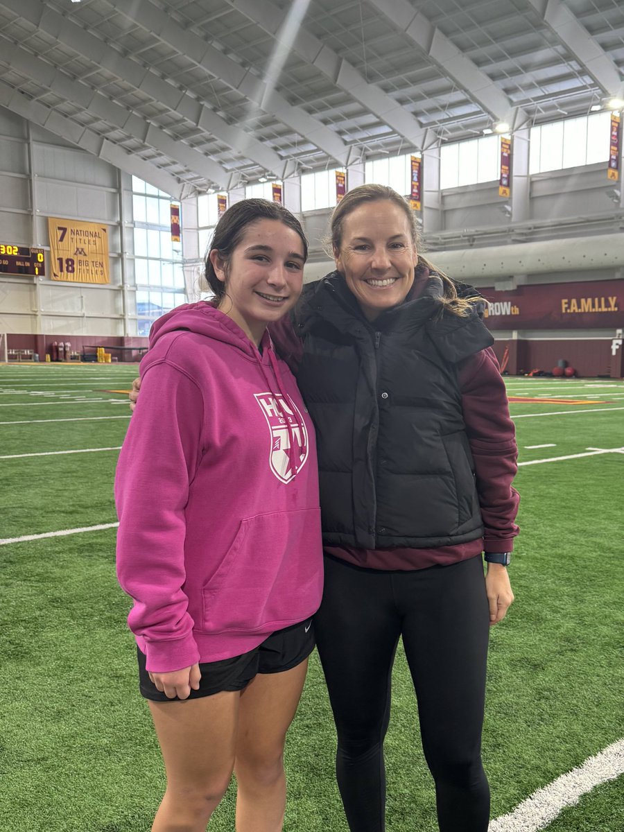 Thank you so much to @GopherSoccer for the amazing ID camp! I loved the competition and training offered while there! Thanks again Coach @ChastainErin, @CoachEllisRiley, @Hayzee11, and Coach Nupson! Go Gophers! @ImCollegeSoccer @ImYouthSoccer