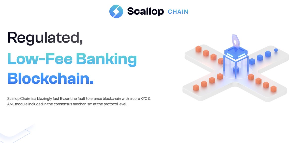 blockchain_goat's tweet photo. I haven't discussed @ScallopOfficial for some time, but I think now is the perfect moment to revisit why $SCLP is an outstanding project worth your attention.
With their recent developments, especially around the Scallop Chain, there's a lot to unpack.

Scallop Chain is pioneering as the world's first regulated public permissioned blockchain, allowing users and decentralised applications to interact in a regulated manner.
It stands out by being both Cosmos-capable and EVM-compatible, thanks to its implementation of the Tendermint PoS Consensus mechanism.
This not only ensures interoperability across major ecosystems but also maintains high standards of security and efficiency.
Key Highlights:

Consensus Mechanism:
Leveraging the Tendermint PoS consensus, Scallop Chain offers a robust and secure platform that supports over 1000+ validator nodes. This mechanism is known for its simplicity, performance, and ability to hold validators accountable, which is essential for maintaining the integrity of the blockchain.

Regulated Environment:
A standout feature is its regulated framework, ensuring every app and user undergoes KYC/AML checks. This regulation guarantees that only compliant parties can access and operate within the ecosystem, setting a new standard in blockchain safety and trust.

Privacy Measures:
Despite the regulated nature of the Scallop chain, it ensures user privacy by leveraging Zero-Knowledge Proof (ZKP) technology. This approach is crucial for concealing account balances and IBAN on-chain activities, thereby allowing users to comply with regulatory standards while maintaining their privacy.

Banking Innovations:
Scallop Chain introduces the first biometric IBAN on the blockchain, achieving transaction times of less than 3 sec. This represents a significant step towards bridging traditional banking with blockchain technology.

Regulated Tokens and Wallets:
The creation of regulated tokens and wallets underpins the ecosystem's security. This approach minimizes the risk of scams and fraud by ensuring all transactions are traceable and only between verified parties.

Interoperability and Scalability:
Compatibility with both Cosmos and EVM blockchains opens up vast opportunities for cross-chain interaction, making Scallop Chain a versatile and scalable infrastructure for future blockchain applications.

So to finish this is my conclusion:

Looking at the current market, Scallop Chain is a truly unique project that is dedicated to regulation, security and interoperability. The combination of these three exceptional characteristics puts them one step ahead of the rest, which will be very important when the regulations hit with all their force, they are ready and the adaptation will be fast.

Adding to the key challenges such as privacy, compliance and cross-chain functionality, $SCLP is a perfect investment potential and stands as a visionary project shaping the future of blockchain technology.