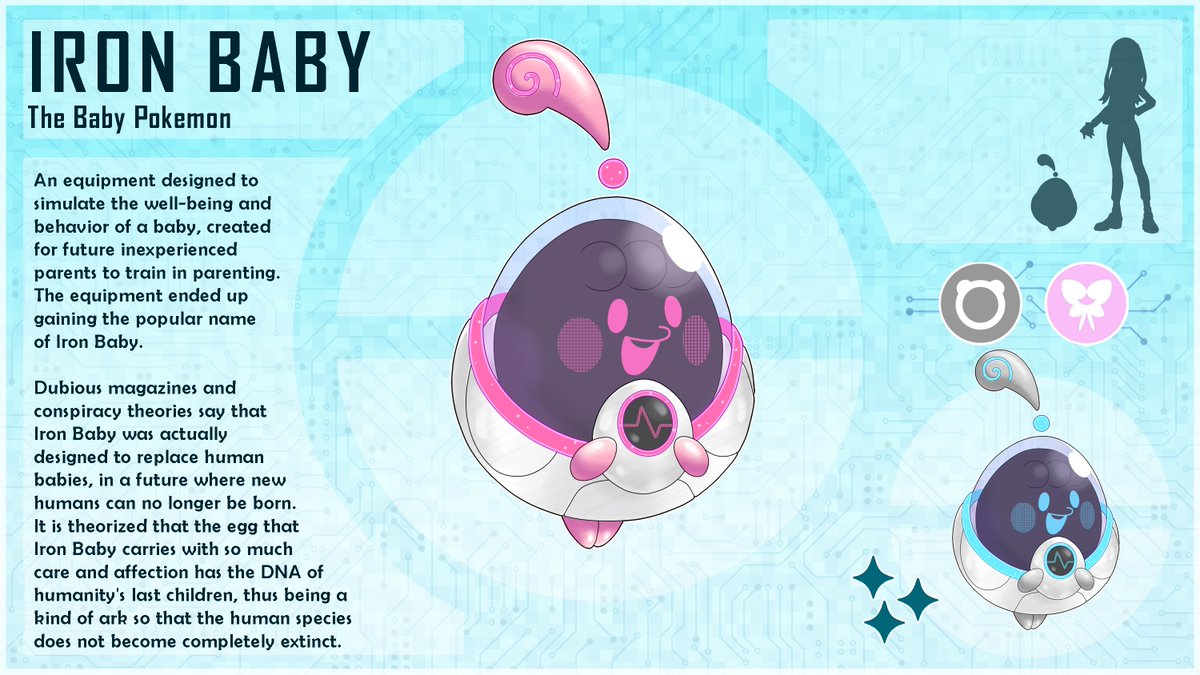 happykaos_'s tweet photo. Future Paradox Happiny, Iron Baby!! 💕💕

She may be a baby, but she is a very strong baby!! 💪😤

#Pokemon #Paradox #Happiny https://t.co/dr9qOr0lM8