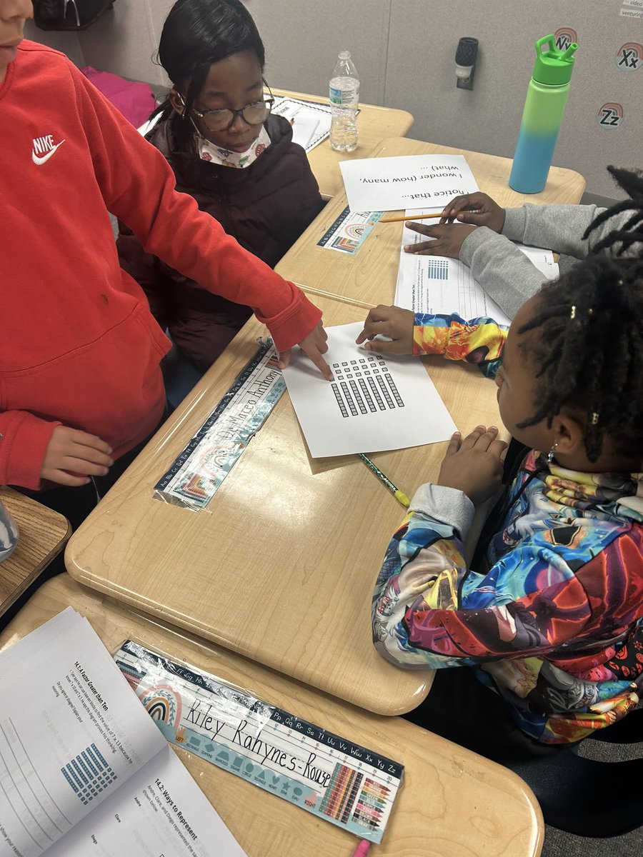 msdowns19's tweet photo. Students have been engaged with analyzing how to multiply teen numbers. I am so proud of them 👏🏼@IllustrateMath @CCPS #mathrules https://t.co/V4nJUIXzg6