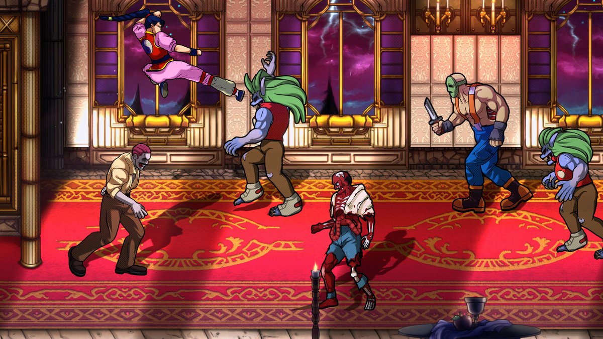 「DECOのベルトスクロールアクション『ナイトスラッシャーズ』リメイク版Steam」|⚡Game*Spark⚡のイラスト