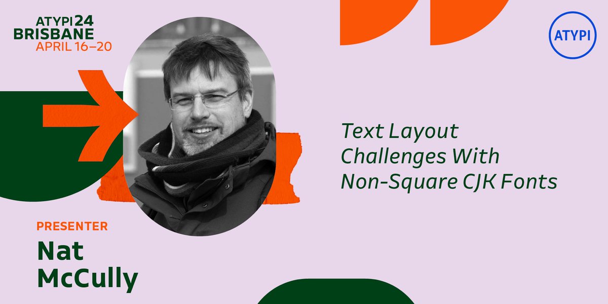 .<a href="/macnmm/">Nat</a> is a featured speaker at ATypI Brisbane, April 16–20, 2024. Early tickets until Feb 15. Join us! 🇦🇺 atypi.org/brisbane

#ATypIBrisbane #ATypI2024
#typefaces #typedesign #typography #graphicdesign #calligraphy #lettering #designeducation