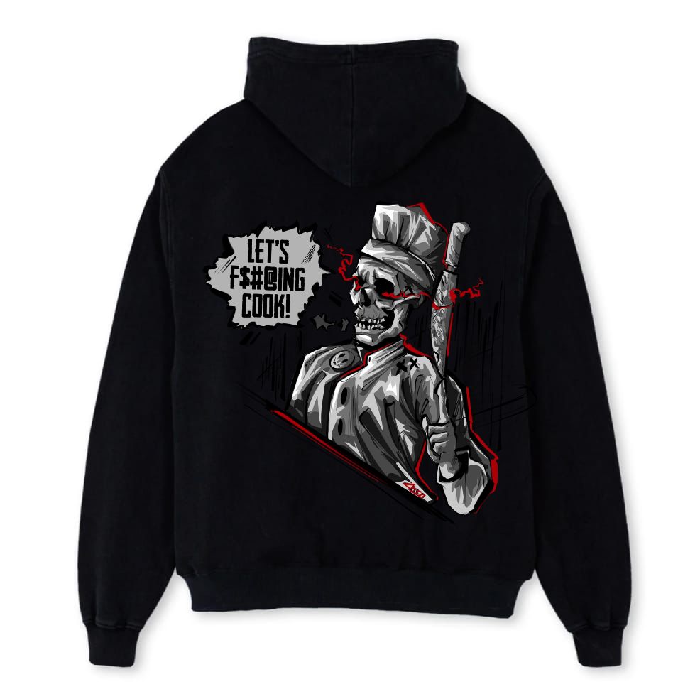 UndeadChefNFT's tweet photo. Hey chefs! 💀🧑‍🍳🔥

I need your help! 🙏

The @UndeadChefNFT apparel is dropping tomorrow for pre-order with our first two pieces.

Snap back cap and hoodie. 🧢🧥

But this isn't just any ordinary merch.

Thanks to @MicroM43 this will be the first pieces of merchandise to have a scannable chip in them, thus being the first project to "Gamify" wearing clothing. This technology will track how often you wear the merch, and where you wear it!

What does that mean? 🤔

In our effort to creative the first fully immersive culinary NFT project, when you achieve certain tasks by wearing your piece of apparel you get raffle entries to win NFTs from projects who have supported the #UndeadChefs from the beginning. 

A portion of the proceeds will go to sweeping floors of these communities and then raffled off! 🎟️🎟️

Which projects are up first?
@SavedSoulsNFT
and
@SpaceRidersXYZ

And we'll also sweep Undead Chefs for raffles but also store in our vault wallet!

Who would have thought wearing NFT merch could be so much fun!

Also that's just the beginning. 

We also want to initiate a "Wear to Earn" mechanic as well. 👀 

More details soon! 🤫

Like and retweet this and I'll pick someone to win a chef via Twitter picker in 48 hours!

Oh yes! 🔥🔥

🚨 5% of the proceeds from all marketplace and retail sales go towards the royalties for holders!

AND 2.5% will go to the Smiley Jacket DAO🚨

As always Let's F$#@ing Cook!