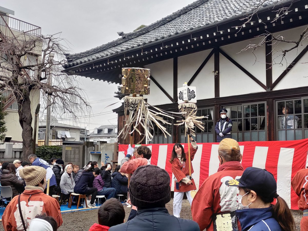 senyoji's tweet photo. 節分追儺式にご参加いただきありがとうございました。
来年もお待ちしております。🙏
#節分　#豆まき　#宣要寺 https://t.co/8I6VC938wA