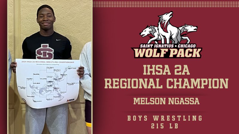 SIWolfpack's tweet photo. Congratulations to Wrestling's SO Melson Ngassa (215 lbs.) and JR Nate Sanchez (144 lbs) for earning IHSA Regional Championship honors on Saturday! #PackPride🐺 https://t.co/OUIHNmNEkI