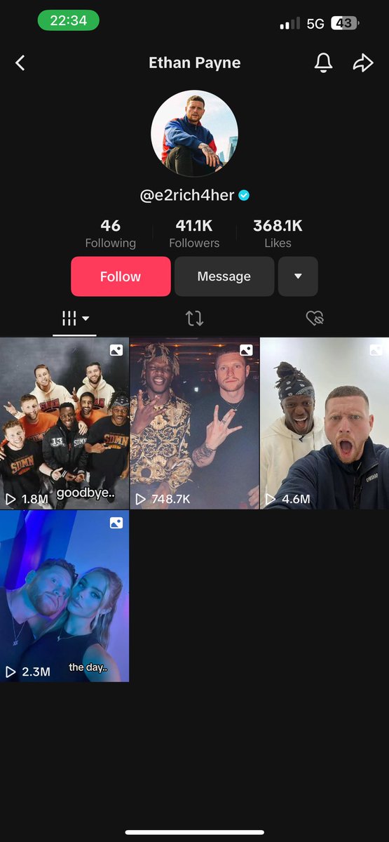 MikeTandy17's tweet photo. @Sidemen @KSI @Vikkstar123 @wroetoshaw FAKE @ksi and @Behzinga TikTok accounts making everyone think Ethan is leaving the Sidemen https://t.co/GysGvGQYHX