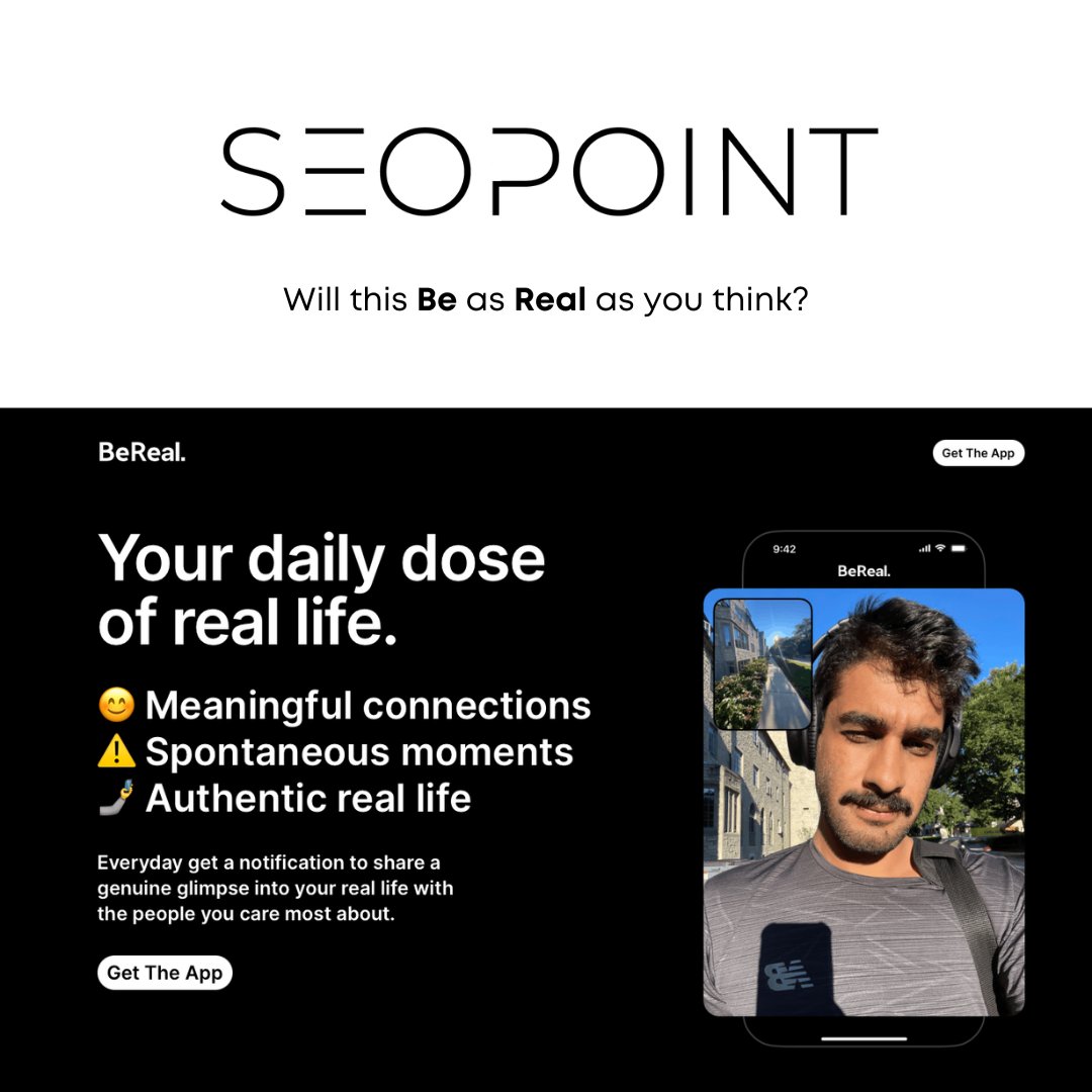 Share your thoughts in the comments. New App, new questions. Read more about this app in l8r.it/MONi's blog: l8r.it/kzCX #seopoint #seopointinc #bereal #berealapp #blog #latergram