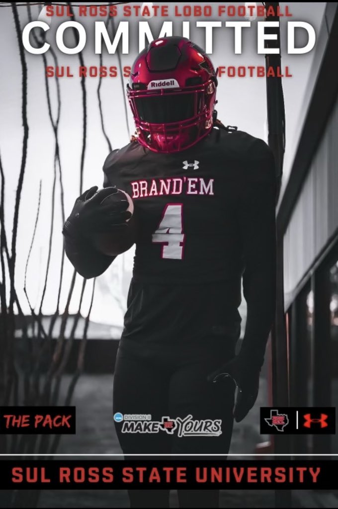 After a great conversation with @CoachJrog1 i am 1000% committed to Sul Ross State🖤❤️ #AGTG✝️ @CoachBD77 @CoachRPringle @Coach2am @oneway7on7 @AJDeshazor @SopcQuinton