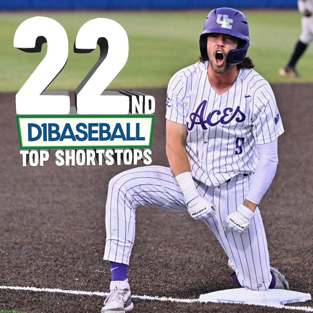 Again...not surprised. @yrrehcsnomis has been ranked among @d1baseball 's Top 50 shortstops in the country. We have been saying he has been one of the nation's best for years. Good to get a little back-up on that! The season starts Feb. 16! ⚾ #ForTheAces x #GUAC 🥑