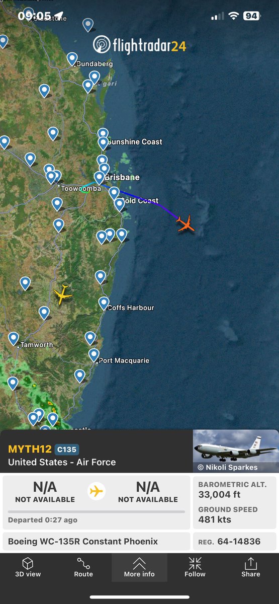 airman941's tweet photo. Another double whammy this morning out of YAMB
#MYTH12 on its 5th sortie of the trip, while #FRESH74 will be out tanking . #avgeek
#64-14836
#60-0342
Would say this might be the last sortie before they head back home. https://t.co/dcRMHRKVNz