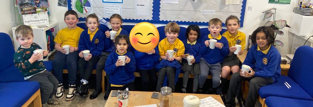 A lovely 100% Attendance hot chocolate with this lovely lot! #AttendanceMatters #EverySchoolDayCounts