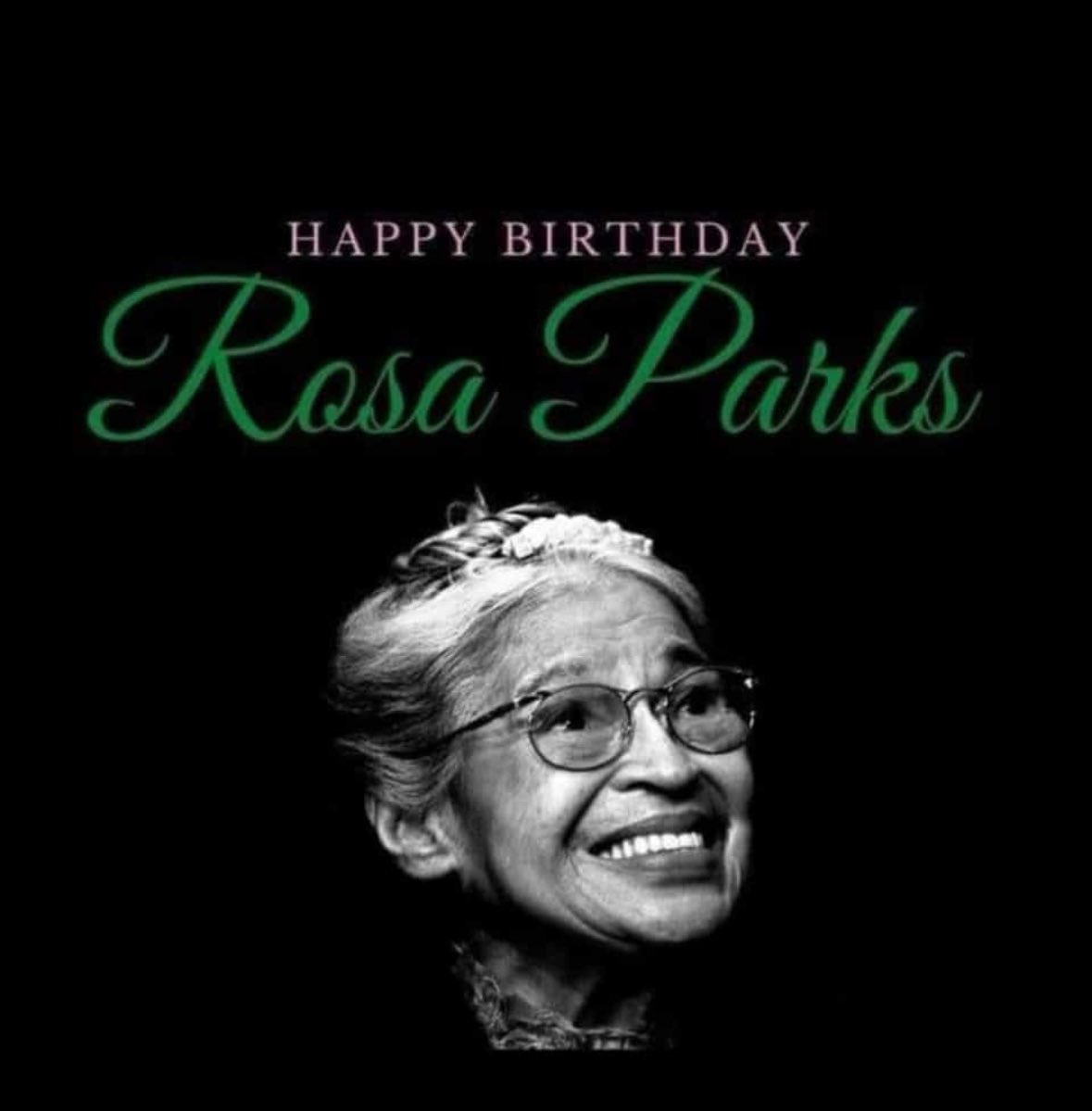 Happy Birthday Rosa Parks 🥳🙏🏽🕊️