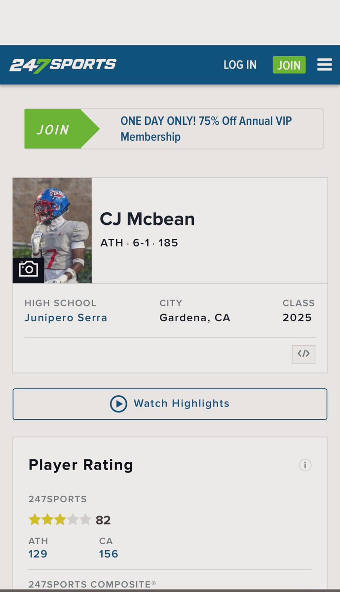 blessed to be recognized as a 3⭐️ ATH
@TEAMTOARECRUITS #toaboyz 
247sports.com/Player/cj-mcbe…