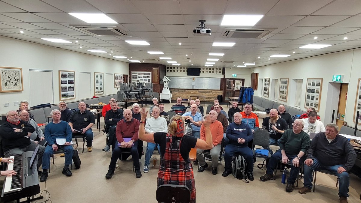 Practice is back in full swing. Here, we are learning some new songs ready for the 2024 seasons ahead.
