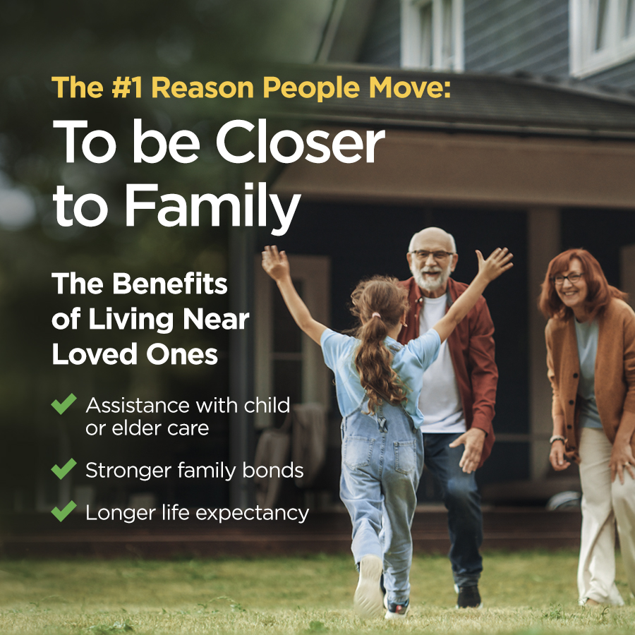 JuliaRealtorVA's tweet photo. The #1 Reason People Move: To be Closer to Family

#family #Move https://t.co/4HQahndvYf