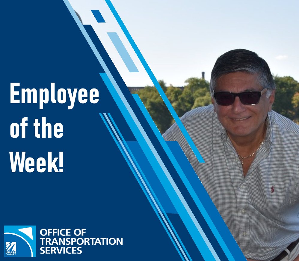This week's employee of the week is Al F. Al has been with Transportation Services for over a decade. In that time, he has made countless contributions to our organization. Al, thank you for being such an incredible member of our team!
