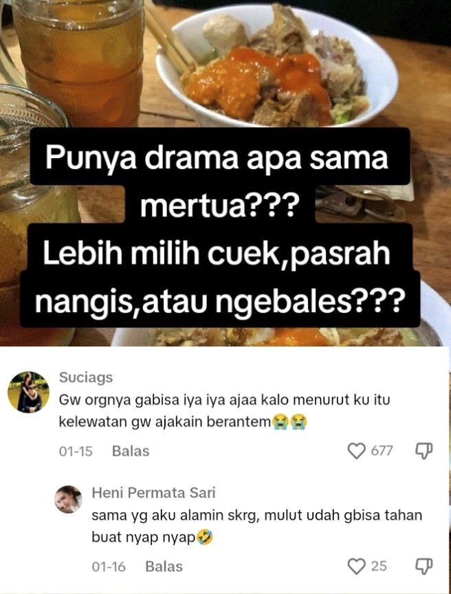 NET1ZENN_'s tweet photo. kumpulan reply para netiz3n bahas drama sama mertua🙃

semoga menghibur hari Selasa kalian 🥰 https://t.co/GuoGzilWTc
