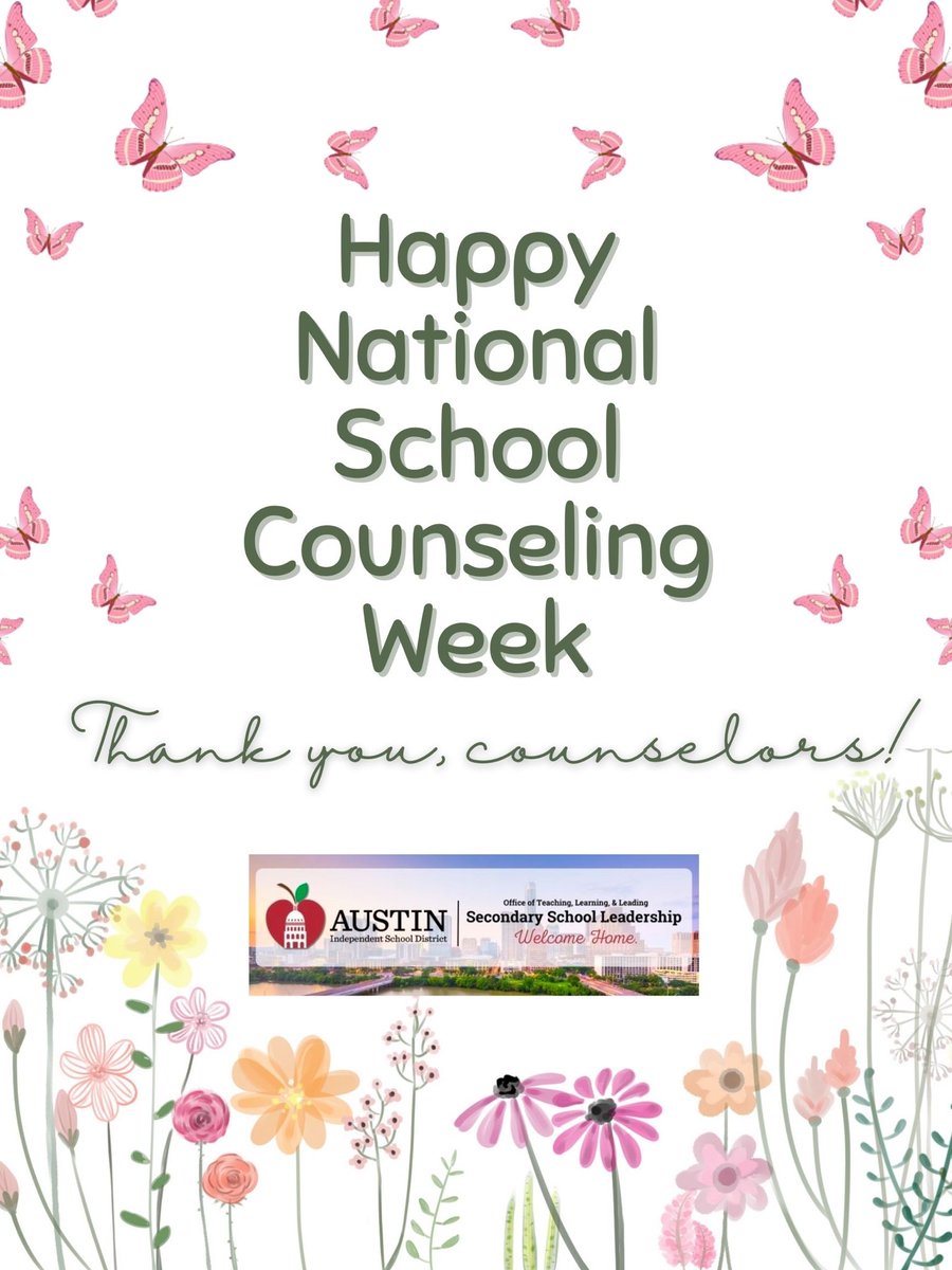Happy National School Counseling Week to all the amazing & wonderful counselors out there who work hard to support our students ❤️👏🏼🎉🎊#thankyoucounselors #youmakeadifference #appreciateyou