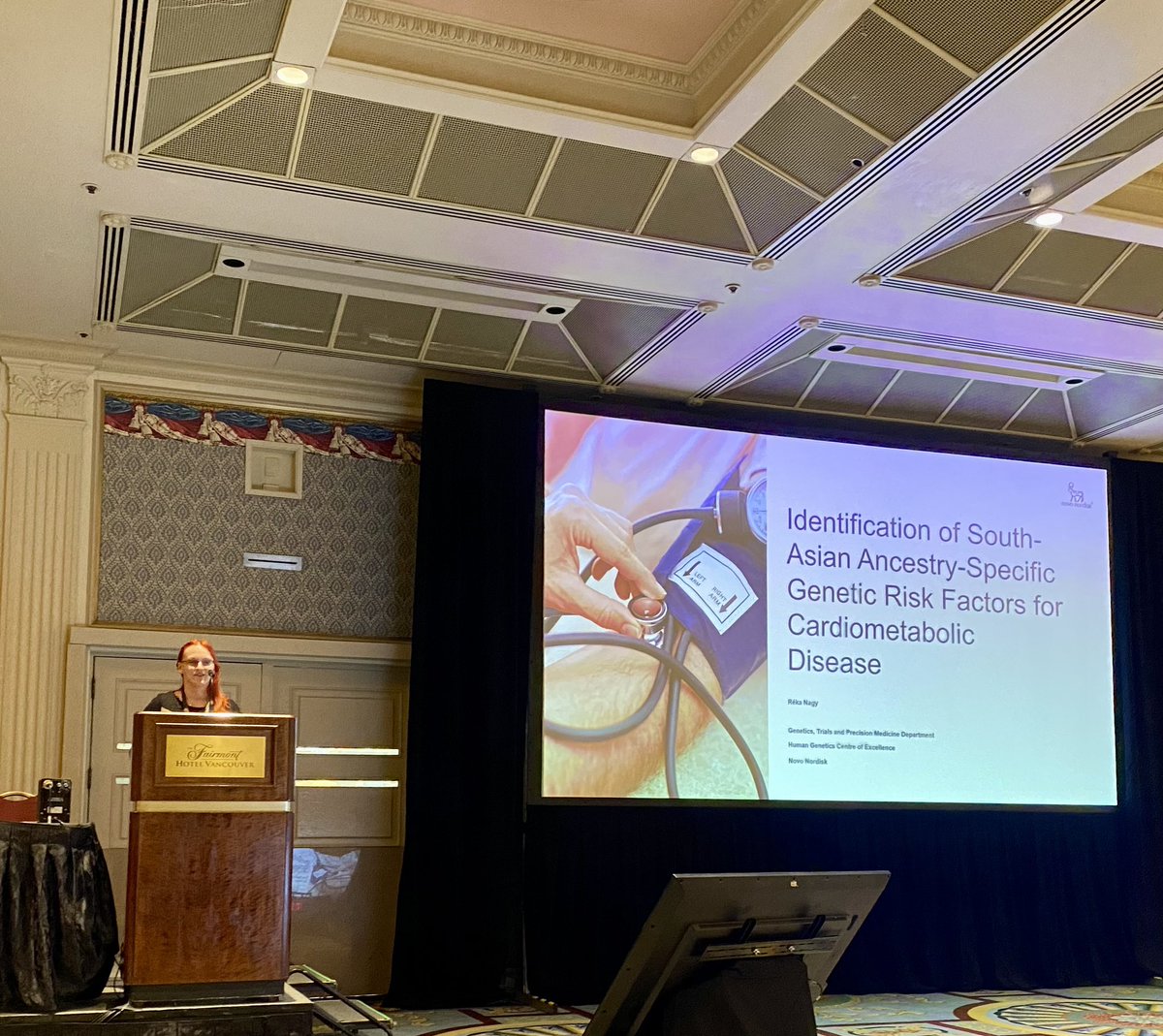 Great talk from <a href="/RekaGene/">Réka Nagy</a> on the importance of incorporating diverse ancestry for genetic target discovery &amp; #PrecisionMedicine 🧬<a href="/KeystoneSymp/">Keystone Symposia</a> #KSCardioMetab24 #GenesandHealthStudy