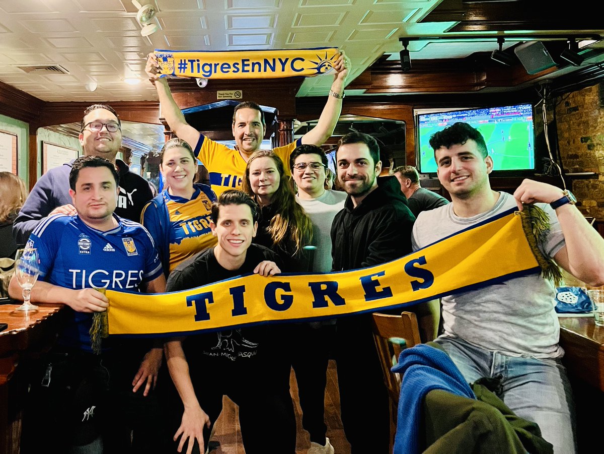 Tigres UANL New York City (@tigresennyc) on Twitter photo Finally our first meetup this 2024. A year which <a href="/TigresOficial/">Club Tigres 🐯</a>  will play <a href="/LigaBBVAMX/">Liga BBVA MX</a>, <a href="/TheChampions/">Concacaf Champions Cup</a>, <a href="/LeaguesCup/">Leagues Cup</a> and hopefully something else. THIS IS #TIGRESENNYC!
See you all next Saturday for the game 🆚 <a href="/ClubSantos/">Club Santos</a>, 10 PM ET, at <a href="/playwright35th/">Playwright Irish Pub</a>. Finally our first meetup this 2024. A year which <a href="/TigresOficial/">Club Tigres 🐯</a>  will play <a href="/LigaBBVAMX/">Liga BBVA MX</a>, <a href="/TheChampions/">Concacaf Champions Cup</a>, <a href="/LeaguesCup/">Leagues Cup</a> and hopefully something else. THIS IS #TIGRESENNYC!
See you all next Saturday for the game 🆚 <a href="/ClubSantos/">Club Santos</a>, 10 PM ET, at <a href="/playwright35th/">Playwright Irish Pub</a>.