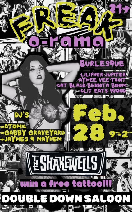 Wanna see me DJ? Wanna see goth chicks dancing in cages? Wanna see naked girls covered in blood? Come