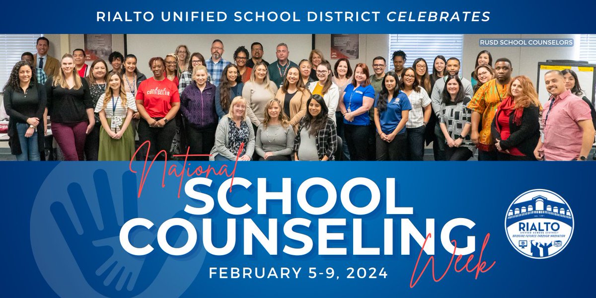🫶  Celebrating National School Counseling Week (Feb. 5-9)!

On behalf of the Board of Education &amp; Superintendent Dr. Avila, we proudly celebrate our awesome counselors! They are vital to fostering academic, social/emotional, &amp; career development for all students. Thank you! ♥