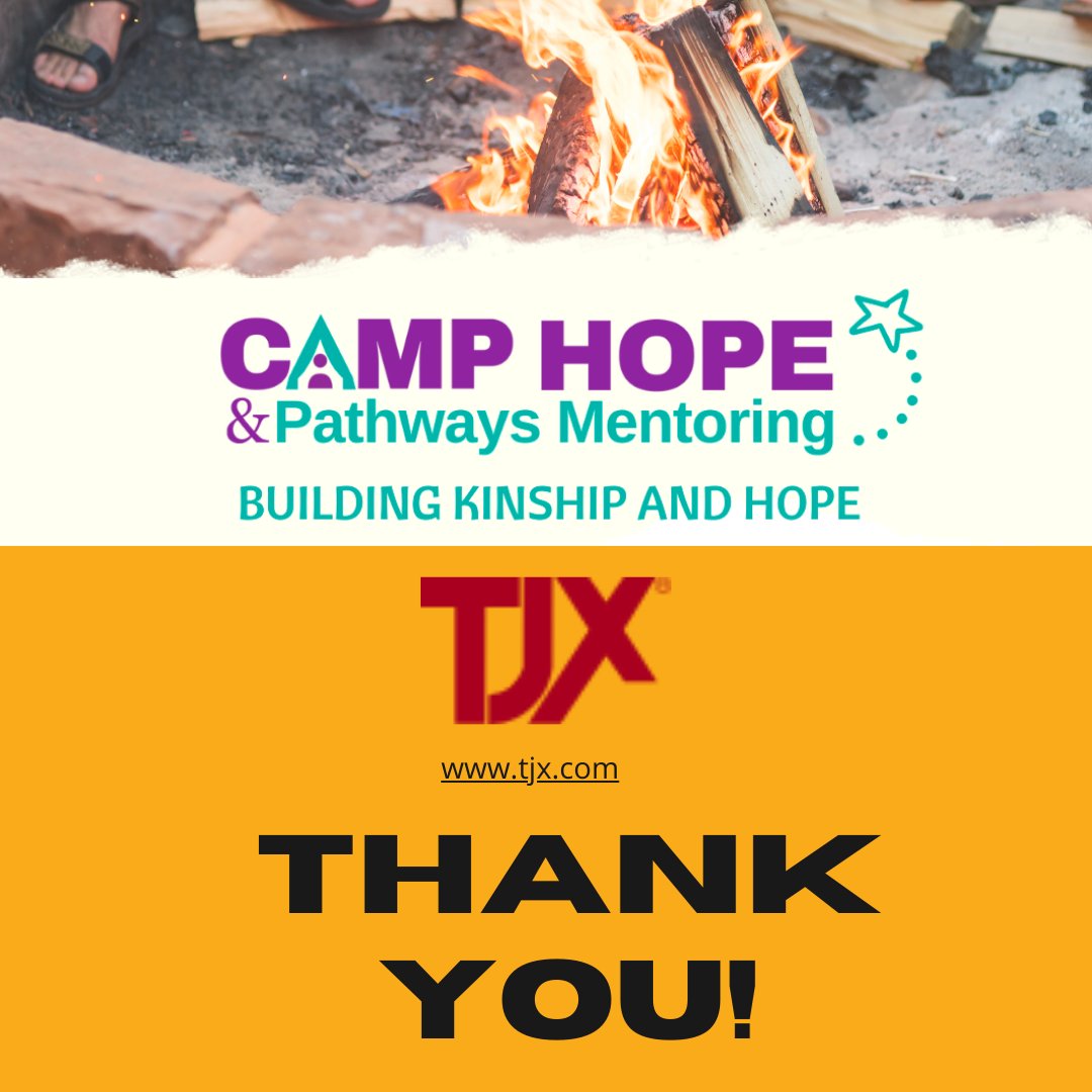 YWCANH's tweet photo. YWCA NH would like to express our heartfelt thanks to The TJX Companies, Inc. for their very generous gift of $25,000 to support our Camp Hope program! THANK YOU TJX!! https://t.co/EIYJGcf6Ej #tjx #tjxinc #tjxcompanies https://t.co/X40I0nsknm