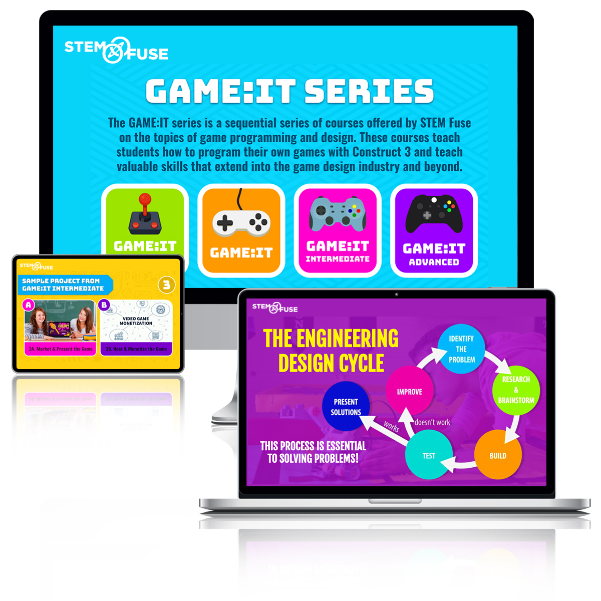 Harness the power of STEM Fuse to upgrade your classroom with GAME:IT, an interactive and project-based game design course. Immerse kids in a fun experience from basic “drag-n-drop” commands to coding! stemfuse.com/product/GAMEIT #GameDesign #ProjectBasedLearning #InclusiveEducation
