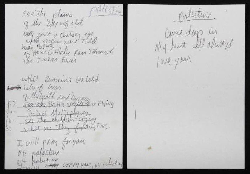 ApplesAndBears's tweet photo. 🇵🇸 “Palestine, Don’t Cry” is a poem Michael Jackson wrote in 1993. https://t.co/ih06tPjIqx