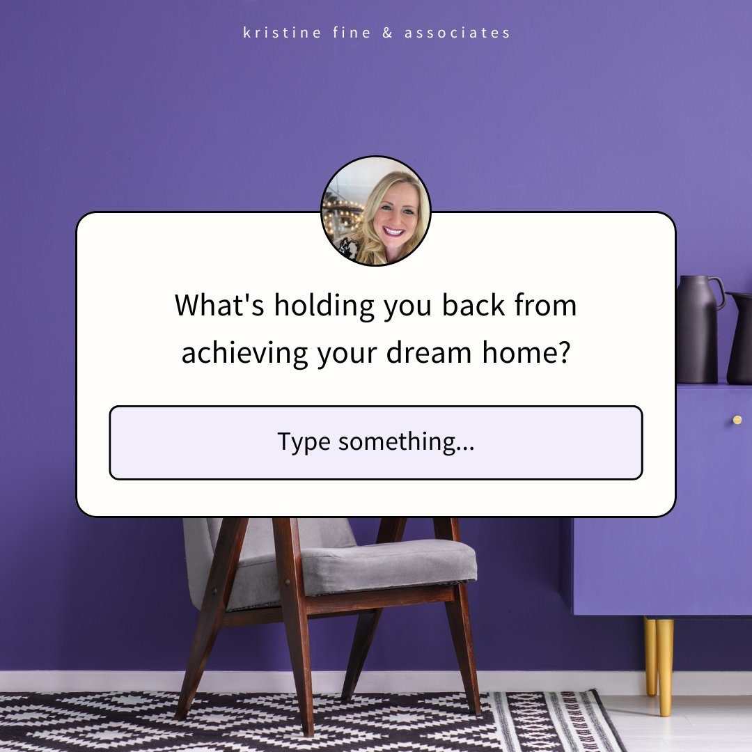 KrisFineTeam's tweet photo. Dream home on your mind?  What's got you stuck in the renting cycle? Money matters? Fear of commitment? Not sure where to start? 🤷♀️🚧

Let's break down those barriers, let's chat about your vision and overcome those hurdles together. Your dream home is closer than you think! https://t.co/uY14GYE5pU