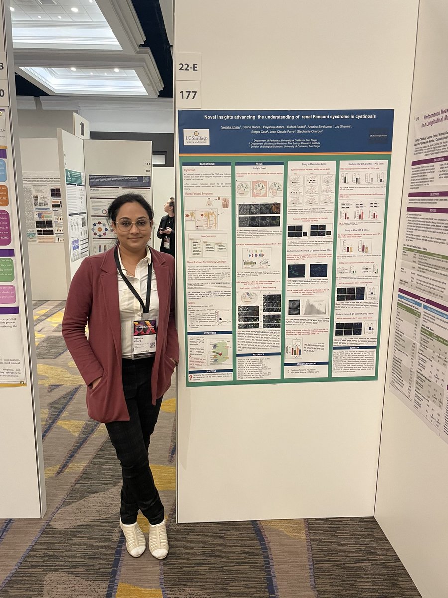 Come checkout our Postdoc Veenita’s poster on Renal Fanconi Sundrome in Cystinosis @WORLDSymposia
