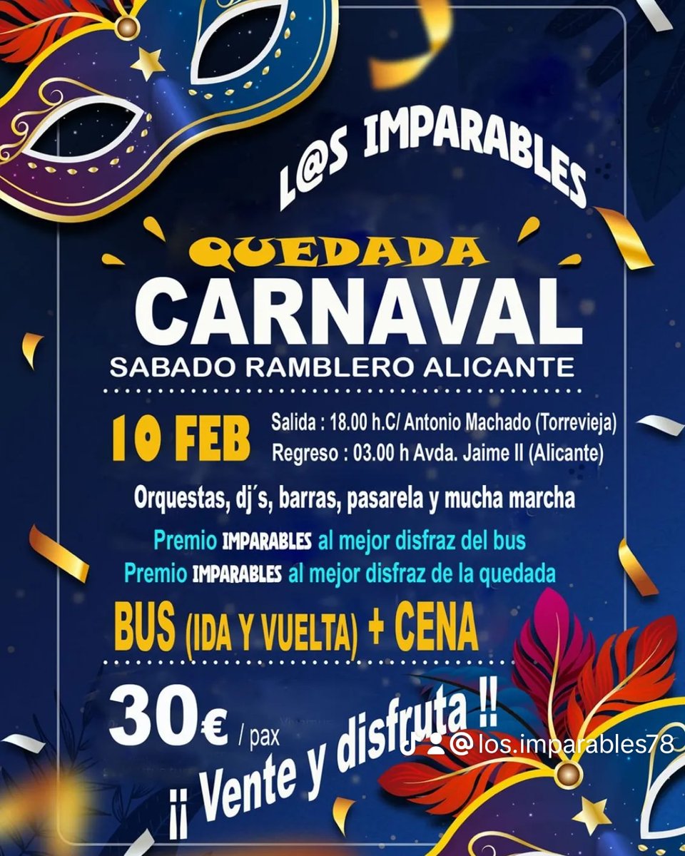 carmenpg41's tweet photo. Si eres un@ imparable apúntate a la quedada!!!
Diversión asegurada.
Para más información escríbeme por privado.

https://t.co/VWQAQpMMdM

Premio al mejor disfraz:
Una cena para dos personas 😋 https://t.co/gInMr7c64m