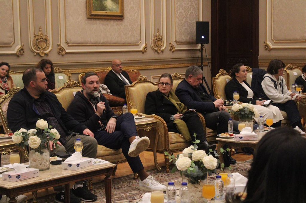 Portes_Thomas's tweet photo. Après notre retour de Rafah nous avons été reçus au Parlement égyptien par des députés et des sénateurs pour échanger sur la situation à Gaza et plus largement dans le Moyen-Orient. 
Nous avons partagé ensemble l’urgence à un cessez-le-feu immédiat. 
#CeasefireNOW https://t.co/YM6N86y72k