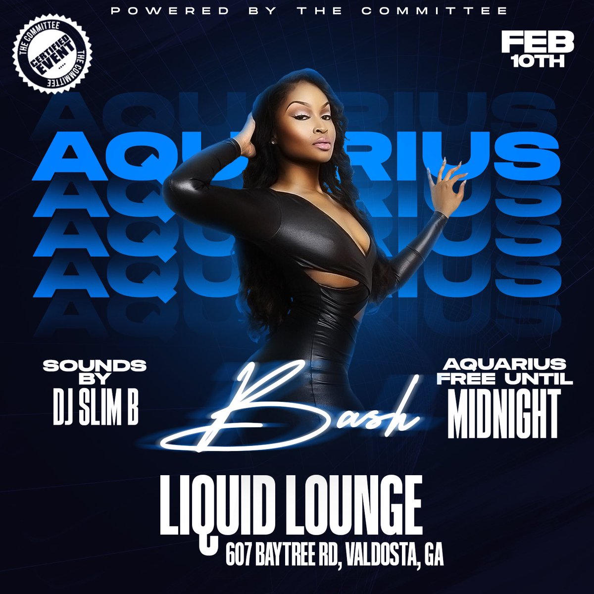 TheC (@thecommitteevsu) on Twitter photo Calling ALL ♒️‼️ This Saturday BEAT US dont MEET US @ Liquid Lounge for AQUARIUS BASH😈 Sounds provided by @_djslimb 🔊
ALL Aquarius FREE TILL 12 🤝🏾 If you celebrating a birthday come and party with #TheC 
#AquariusBash #FollowTheStamp Calling ALL ♒️‼️ This Saturday BEAT US dont MEET US @ Liquid Lounge for AQUARIUS BASH😈 Sounds provided by @_djslimb 🔊
ALL Aquarius FREE TILL 12 🤝🏾 If you celebrating a birthday come and party with #TheC 
#AquariusBash #FollowTheStamp