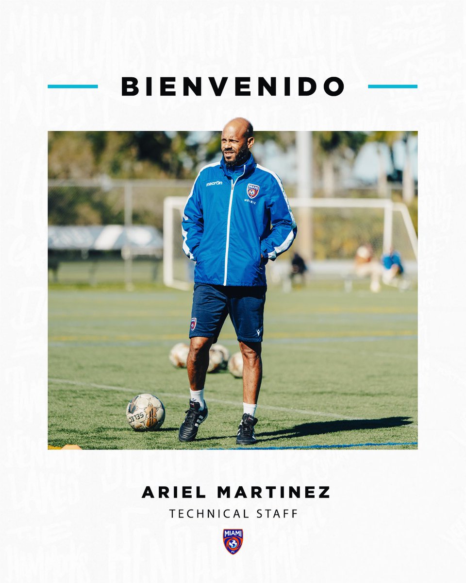 Bienvenido <a href="/arielmg580/">Arielito Martinez 🍥</a> 🙌

The Miami Football Club announced today the return of Ariel Martínez as he joins the team as an assistant with the technical staff for the 2024 season.

Learn more:
🔗 bit.ly/ARIELANNOUNCEM…

#vamosmiami