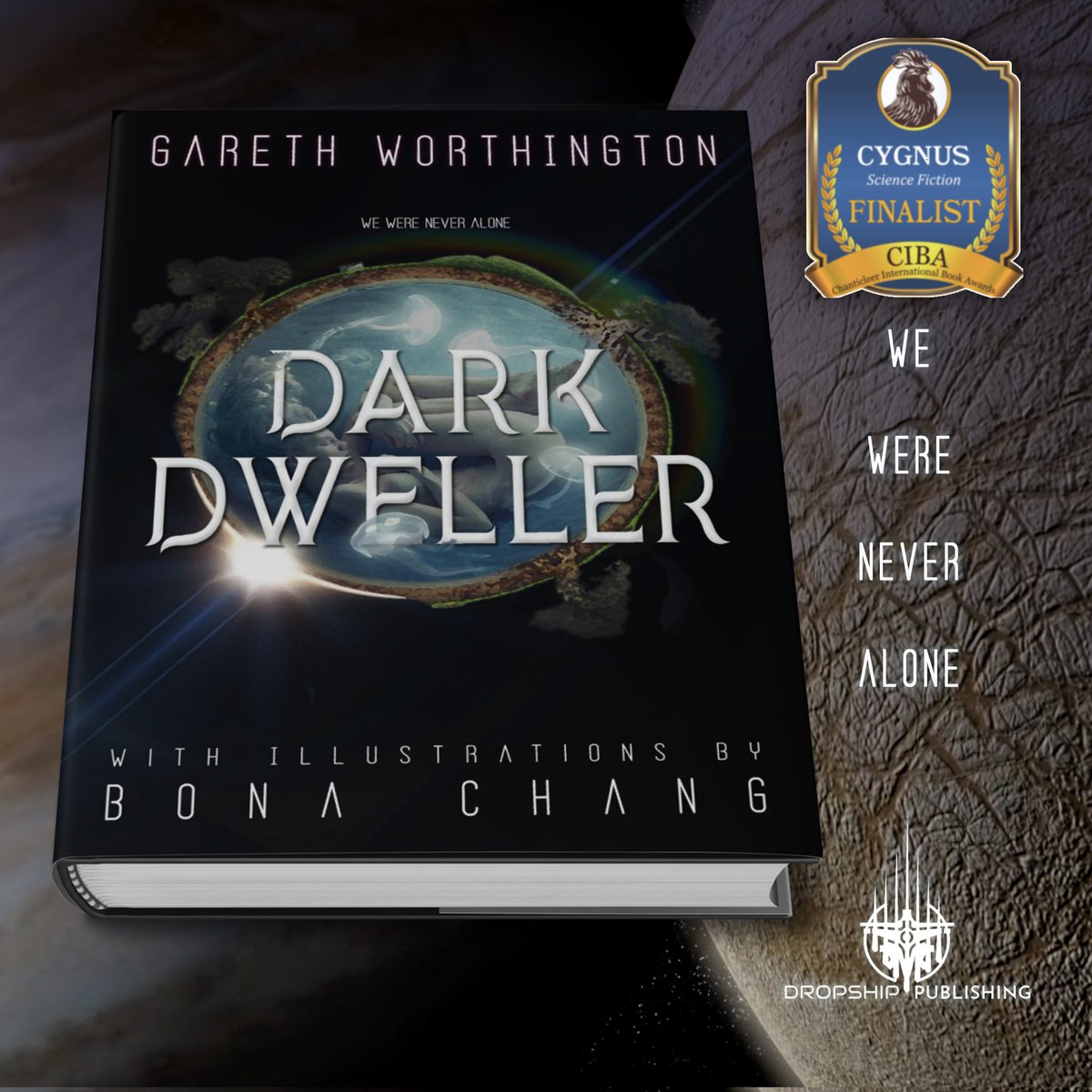 Dark Dweller just made it to the Finalist list for the 2024 @chantireviews Cygnus Award for Science Fiction! Fingers crossed to see if it's named a sub-category first place winner or ... heaven forbid a Grand Prize winner! There is also some other news attached to this project